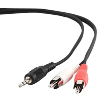 Gembird Cable Audio 3.5mm(M) a 2 RCA(M) 2.5 Mts