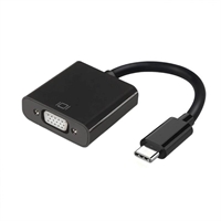 Aisens Conversor USB-C/M a VGA HDB15/H Negro 15Cm